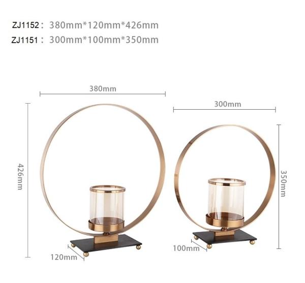 Buy cheap Marble Glass Decorative Candle Holder Centerpiece Vase Table Flower Holder from wholesalers