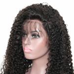 130% Density Curly Lace Front Human Hair Wigs Natural Hairline With Baby Hair