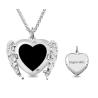 Buy cheap Heart Photo Custom Silver Necklaces from wholesalers