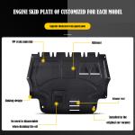 Automotive Universal Skid Plate Bottom Engine Splash Shield Plastic Steel