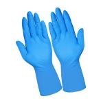 Blue White Disposable Nitrile Examination Gloves Multi Size For Food Handling