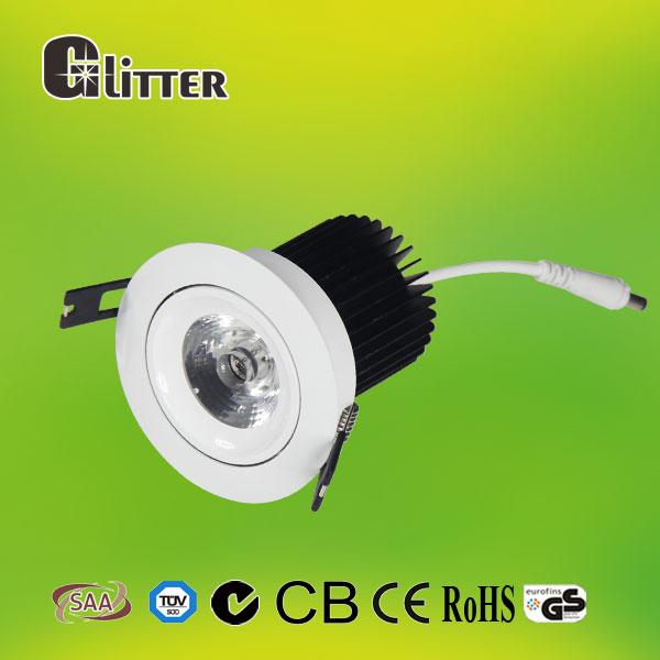 100V - 277V AC COB Led Down Lights 15W Round Fire Proof Fixture Long Warranty 5