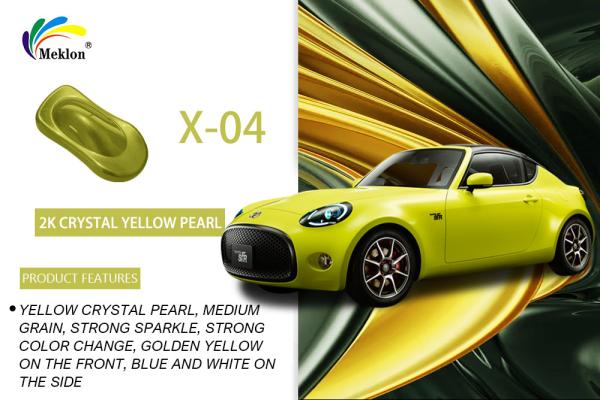Buy cheap 1K Crystal Yellow Pearl Auto Paint: Bright Colors & Weather Resistance for Car Body from wholesalers