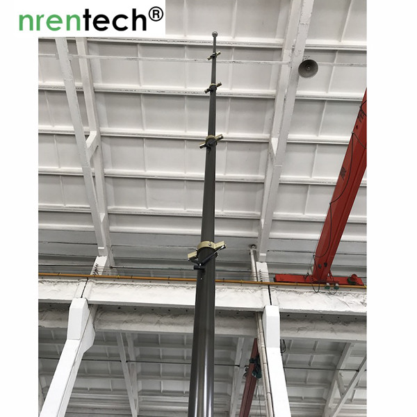 10m pneumatic telescopic mast-50kg payloads-aluminum telescopic mast, locking pneumatic mast