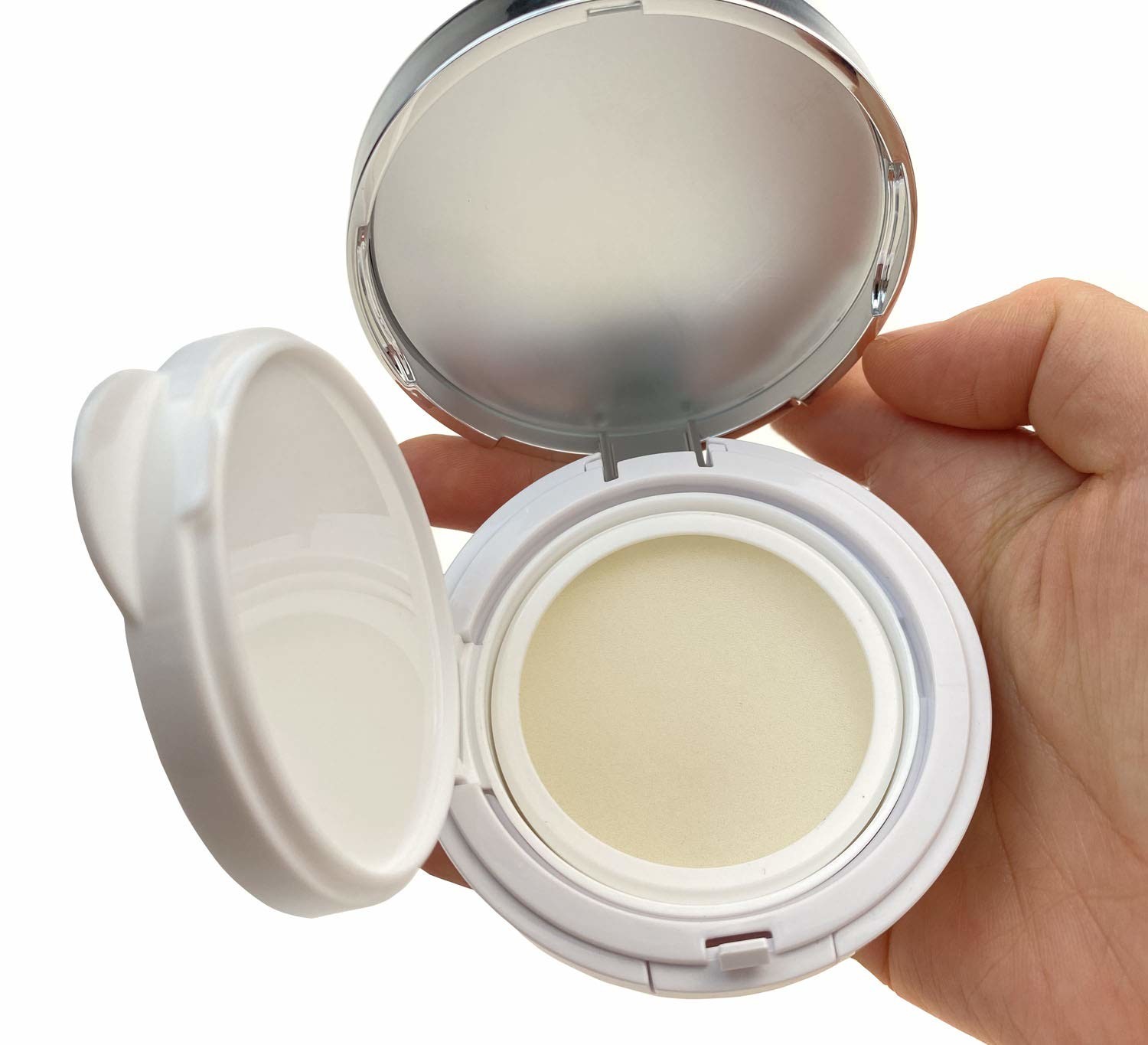 Compact Airless Cosmetic Bottles Custom Color Screen Printing