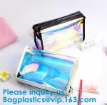 Women PVC Clear Backpack Laser Hologram Shoulder Bags Hologram Zip Lock Bag Pvc