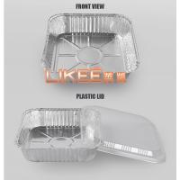 Buy cheap Barbecue 250ml Aluminium Foil Food Container With Clear Lids product