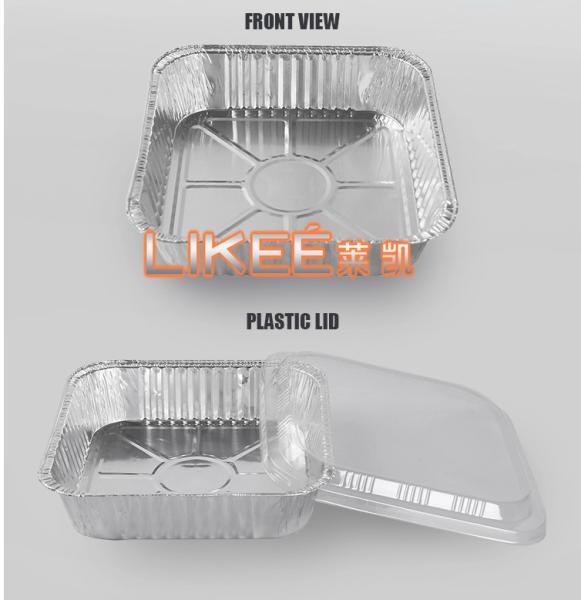 Buy cheap Barbecue 250ml Aluminium Foil Food Container With Clear Lids from wholesalers