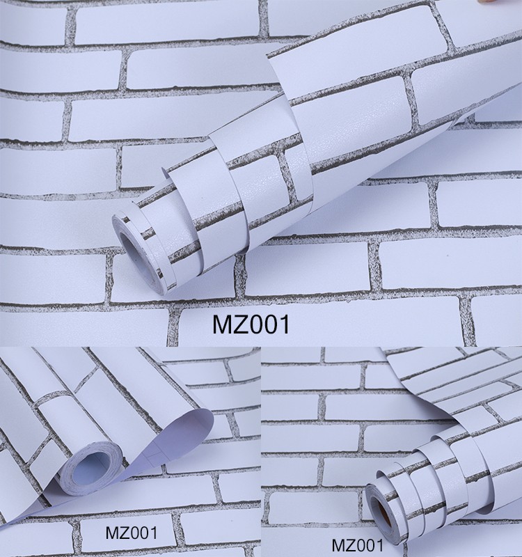 5m Roll 3D Effect Brick Stone Wallpaper Waterproof 3D Brick Wall Stickers
