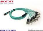 0.2dB Insertion Loss MPO MTP Patch Cord High Density Cable OM3-300 50/125 40G