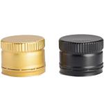 31.5*24mm Black Aluminium Cap for Olive Oil Bottle Logo Printing and of Cosmetic