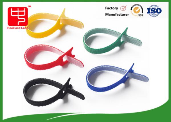 Buy cheap Self Adhesive Hook And Loop Fasteners Black Cable Ties Eco - Friendly from wholesalers