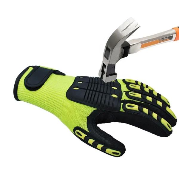 Buy cheap Nitrile HPPE TPR Knuckle Protective Cut Resistant Mechanical guantes anti impacto Working Anti Impact Gloves from wholesalers