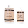 Buy cheap Pine Wood Coffee Packaging Box , Mini Wooden Tea / Coffee Storage Barrel With Lid from wholesalers