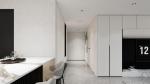Curva Elegant Fadior Stainless Steel TV Console With White Quartz