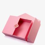 Unique pink magnetic Gift Box with Custom Design packaging for cosmetics