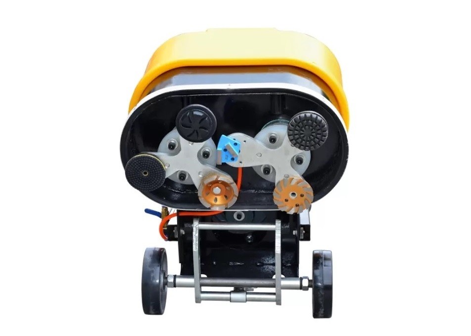 Yellow Single Phase 6 Heads Marble Floor Polisher Machine 5.5HP