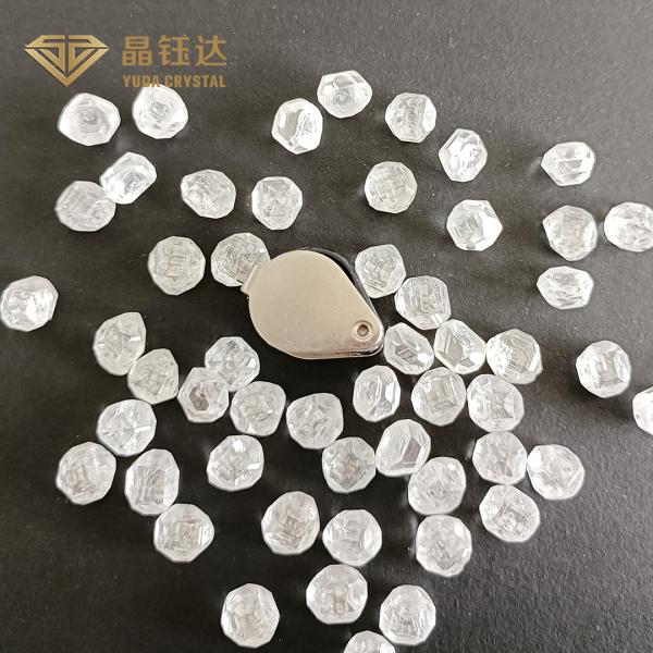 Buy cheap Uncut HPHT Lab Grown Rough Diamonds 100% Real VS SI Clarity Diamonds Round Shape from wholesalers