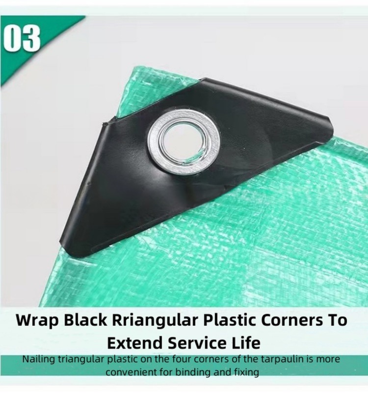 180 gsm Prefabricated Green Polyethylene Tarpaulin for Waterproofing and Dustproofing