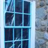 Buy cheap Polyethylene Anti UV Blue Color Self Adhesive Stretch Film For Temporary Glass Window from wholesalers