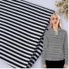 Buy cheap Dureble And Soft Comfortable Skin-Friendly Striped Knit Fabric For Casual T-Shirt from wholesalers