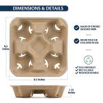 Stackable No Spill 2 4 Paper Cup Holder Tray For Coffee Bar