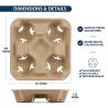Buy cheap Stackable No Spill 2 4 Paper Cup Holder Tray For Coffee Bar from wholesalers
