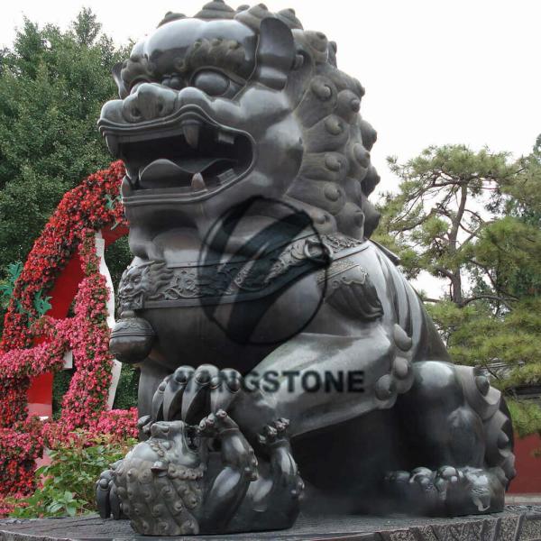 Buy cheap Classic Decorative Chinese Lion Statue Bronze Foo Dog Animal Sculpture Ornaments from wholesalers