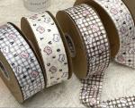 4.0cm Cute Cartoon Anime Printed Ribbon Gift Box Packaging Bow DIY Children's