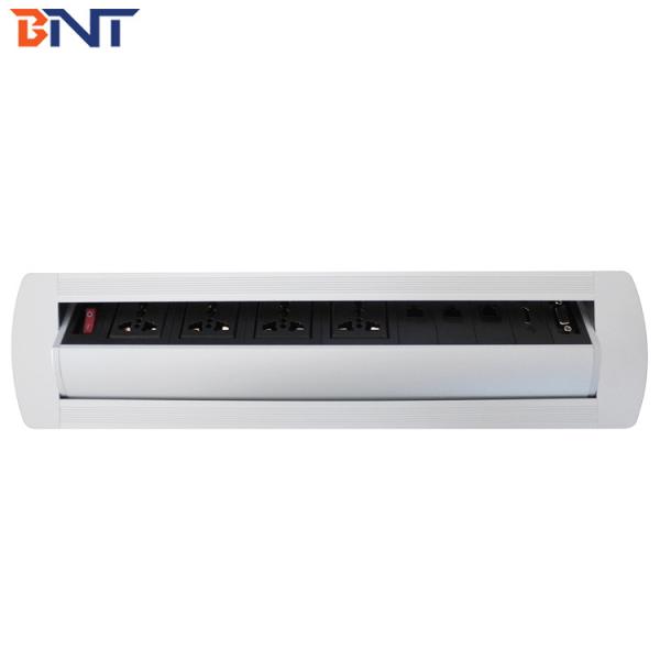 Buy cheap Black Matt Top Panel table hidden socket For Hotel Room from wholesalers
