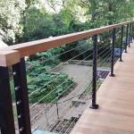 Stainless Steel Cable Wire Balustrade For Stairs / Balcony Railing