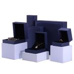 Hanhong Handmade Velvet Jewelry Packaging Box for Necklace and Ring 9*9*4.5cm