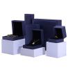 Buy cheap Hanhong Handmade Velvet Jewelry Packaging Box for Necklace and Ring 9*9*4.5cm Blue PU Leather from wholesalers