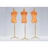 Buy cheap Female Colorful Flannelette Decorative Shop Display Mannequin With Golden Metal Stand from wholesalers