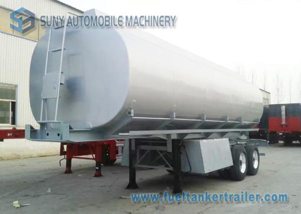 Buy cheap Mechanical / Pneumatic 35m3 Oil Tank Trailer Tandem Axle Trailer from wholesalers