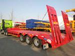 60 T low bed trailer / lowbed trailer for heavy duty machine transportation