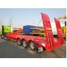 Buy cheap 60 T low bed trailer / lowbed trailer for heavy duty machine transportation from wholesalers