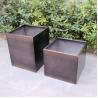 Buy cheap Progressive color sublimation stainless steel square flower pot from wholesalers