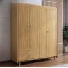 Buy cheap Custom Simple Modern Solid Wood Wardrobe Home Bedroom Wardrobe from wholesalers
