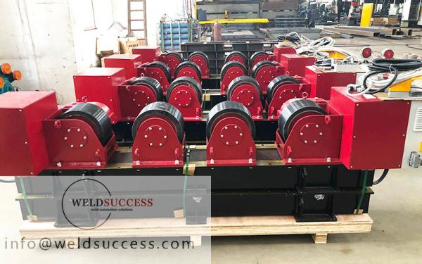 Buy cheap PU Wheel Pipe Welding Rotator , Tank Turning Rolls With Hand Box Control from wholesalers