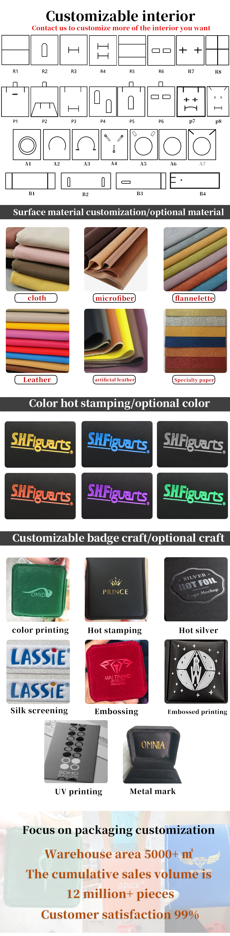 Wholesale manufacturing hot selling Luxury Jewellery Box Personalized Custom logo high end Blue Necklace Bracelet Earrings Ring Packaging Velvet