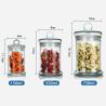 Buy cheap 2500ml Spice Storage Borosilicate Wide Mouth Glass Jars from wholesalers