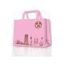 Buy cheap Offset Printing Fashion Pink Custom Paper Gift Bags, Printed Paper Packaging Bags For Promotion Gift from wholesalers