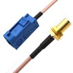 Fakra C Female To SMA Femal RG316 GPS Antenna PTFE Insulator