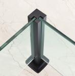 Staircase Balustrade Glass S.S 304 316 Aluminum Post Balcony Glass Railing