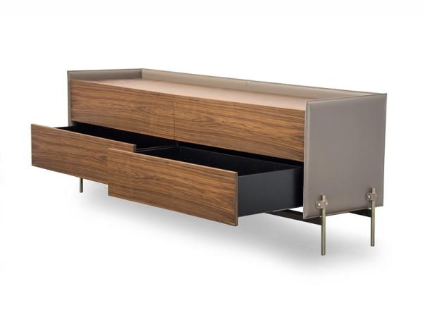 Buy cheap Top And Front Drawers Hotel Furniture Set Drawers Metal Feet Light Gold Finish from wholesalers