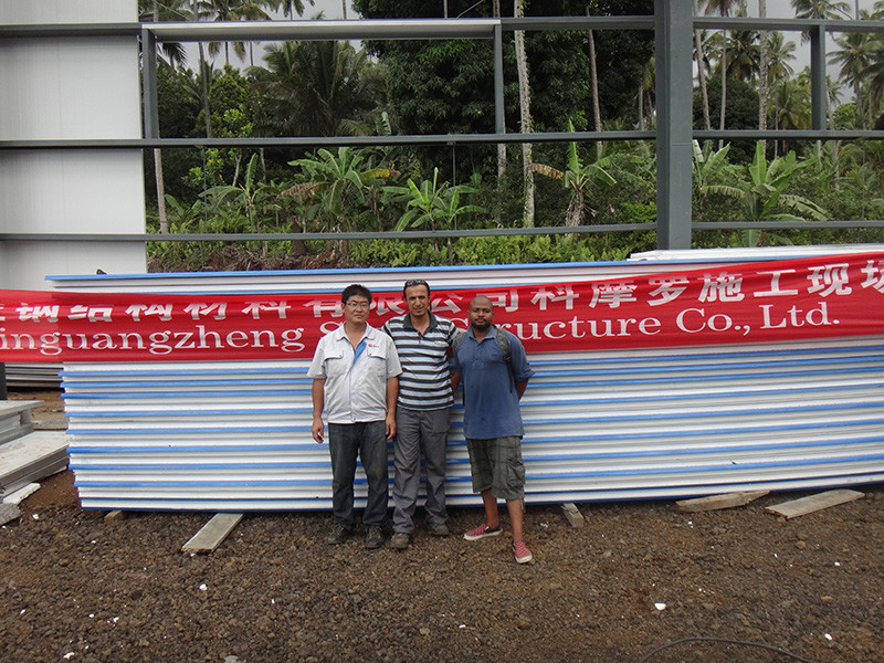 Steel Frame Prefabricated House Construction Painted Galvanized