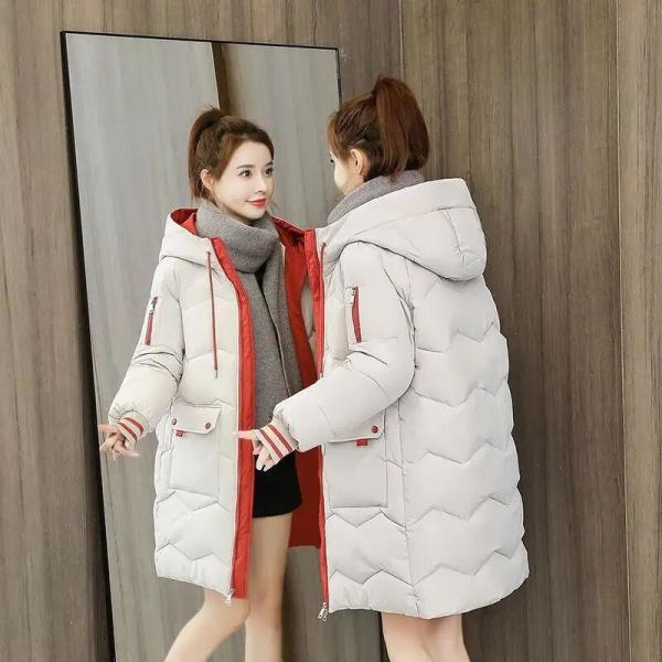 Buy cheap Winter Puffer Jacket Ladies Warm Hooded Cotton-Padded Clothes Thick Padded Outwear Hooded Long Jackets and Coats for Women from wholesalers