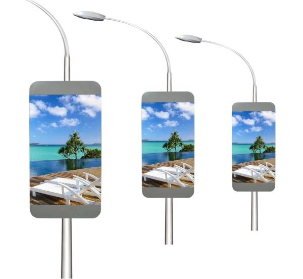 Buy cheap Road Street Outdoor P6 billboard led Wireless Advertising Pole Lamp from wholesalers
