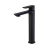 Buy cheap Brass Modern Vessel Single Hole Single Handle Basin Mixer Tap in Matte Black from wholesalers